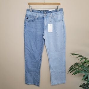 NWT Kancan | High Rise Straight Leg Color Block Crop Ankle Jeans Size 11/29